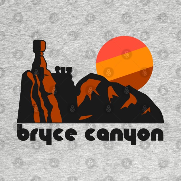 Retro Bryce Canyon ))(( Tourist Souvenir National Park Design by darklordpug